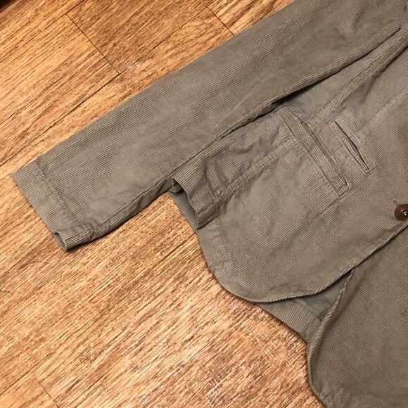 Banana Republic Tan Corduroy Ribbed Cotton Jacket Blazer Size Medium - Picture 4 of 14